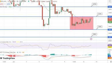 توقع سعر البيتكوين توحد في نطاق 25400 دولار