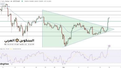 توقعات سعر البيتكوين ارتفع بنسبة 7.50٪ مع صدور