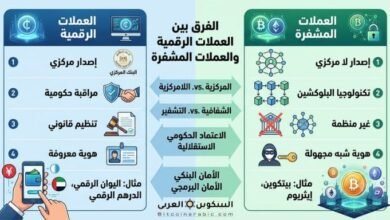 الفرق بين العملات الرقمية والعملات المشفرة